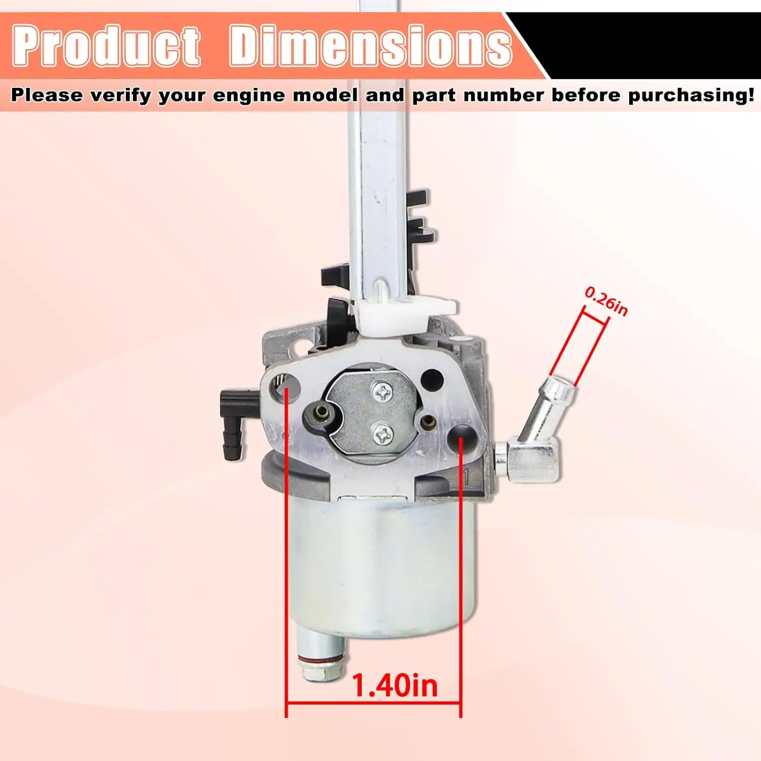 20001368 Carburetor Compatible with Ariens 920402 920021 920025 938032 Snow Blower,for LCT 208cc254cc Engine Snowblower for Husq