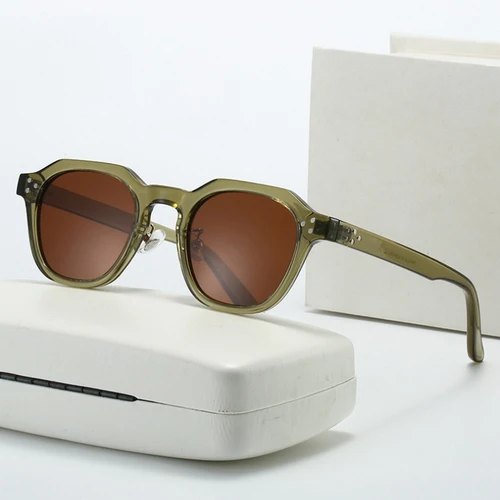 Imagen 2 del producto Gafas de sol polarizadas TR90 de nicho de tendencia Retro, unisex, resistentes a los rayos UV, magníficas, resistentes y duraderas, con montura completa UV400
