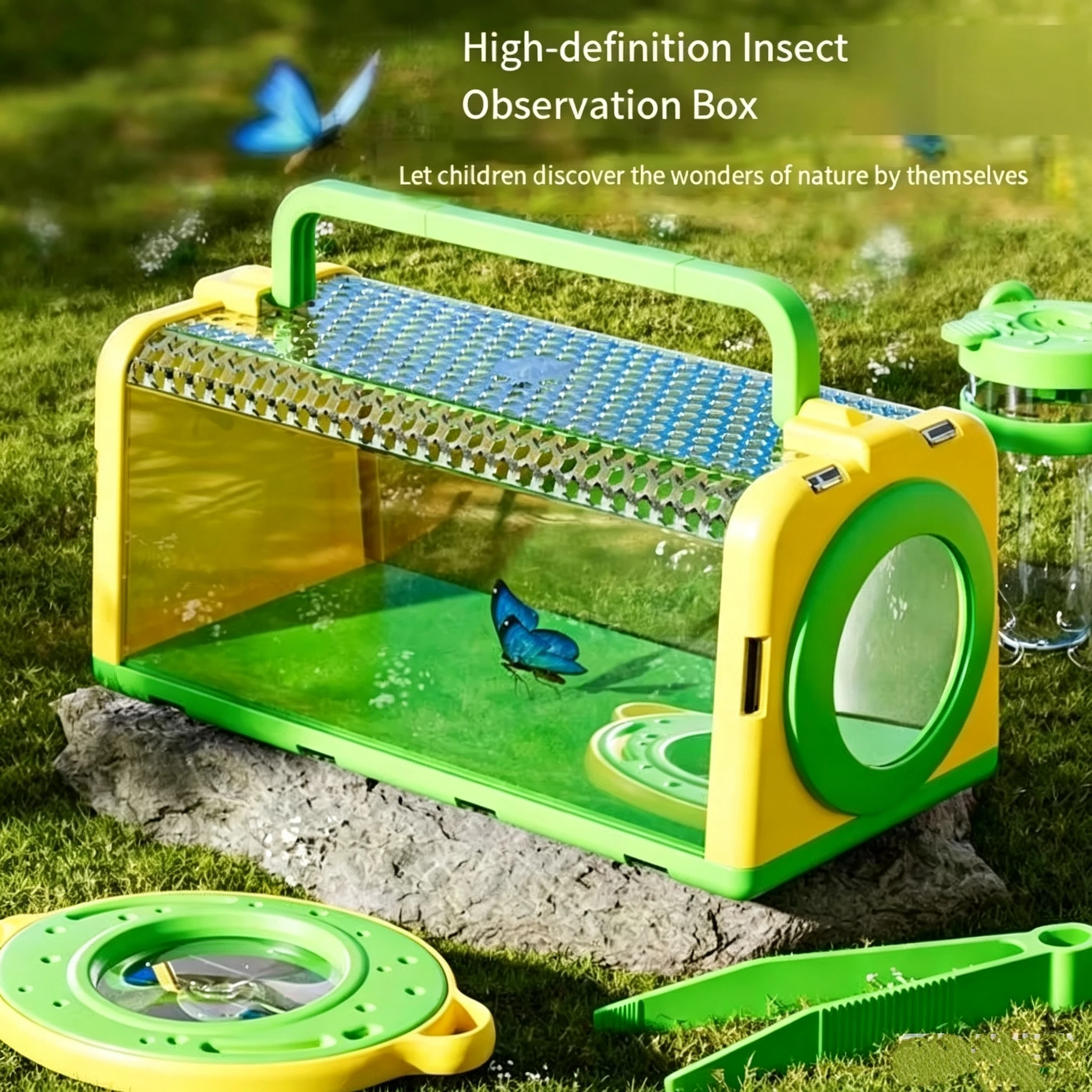 Cage de capture d'insectes en plein air pour enfants, boîte d'observation, jouet de capture d'insectes, ensemble d'aventure, exploration, jouet d'éducation précoce pour enfants