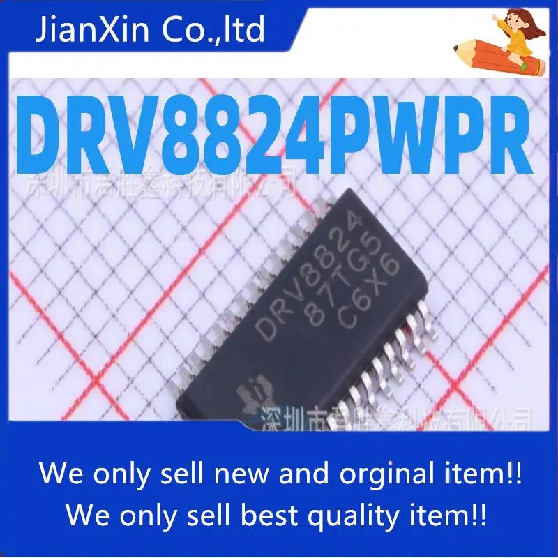 

10pcs 100% orginal new SMD DRV8824PWPR TSSOP28 DRV8824 Bridge Driver