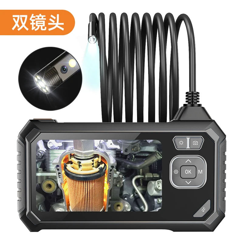 

China Factory Professional 4.3 Inch HD 1080P 8LED 5.5mm 1m Analog Snake CMOS Engine Car Industrial Endoscope Inspection Camera