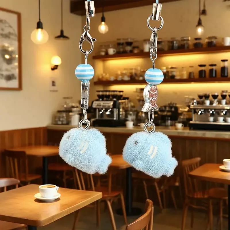 5/10 قطعة يتدفقون الأسماك الزرقاء الراتنج السحر الحيوان قلادة DIY بها بنفسك سلاسل الهاتف المفاتيح القرط ملحق لصنع المجوهرات العثور