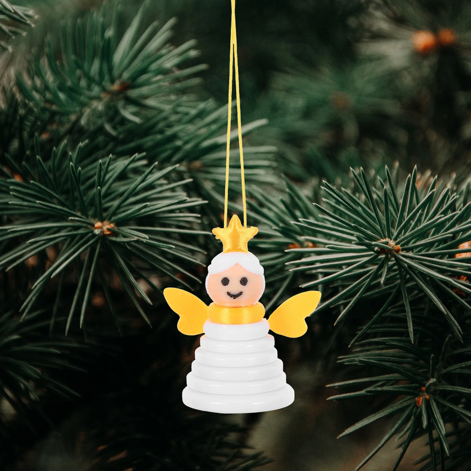 

Stacked Christmas Angel Button Craft Kit Vibrant Colors Easy Assembly DIY Holiday Ornament Button Kit Xmas Tree Hanging