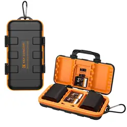 K&F Concept Battery Case SD Card Box Water-resistant and Anti-shock Case for Battery Memory Card Sim Card Small SD Card Case