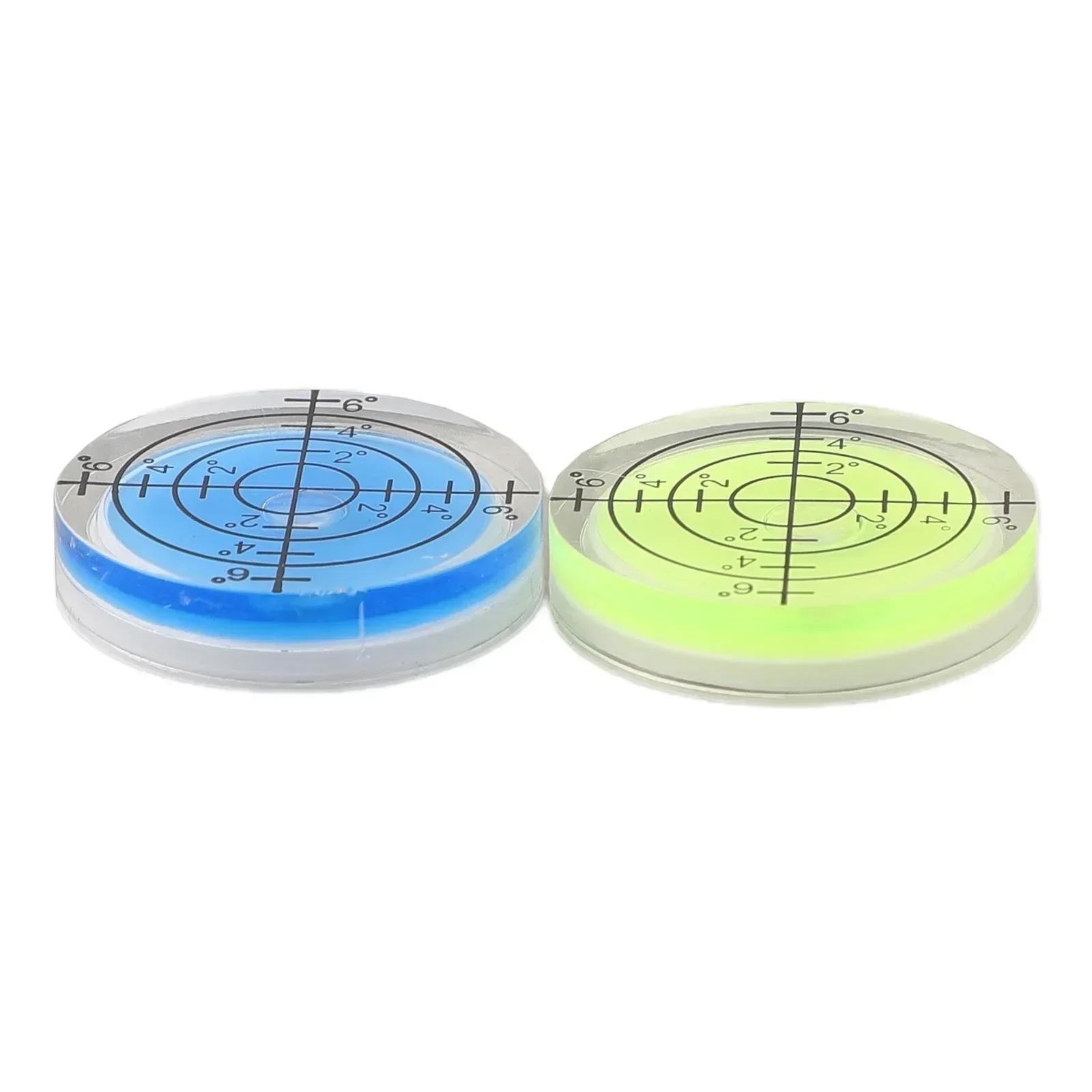 2Pcs 32mm Bubble Level High Precision Bulls Eye Degree Horizontal Mark Level Round Circular Measuring Meter Tools