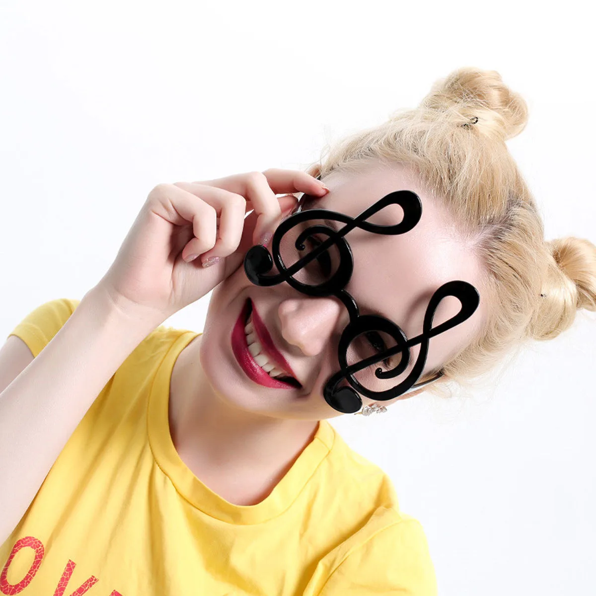 

Black Note Glass Creative Funny Beautiful Frame Customizable for Concert Festival Party Night Event Glass Note