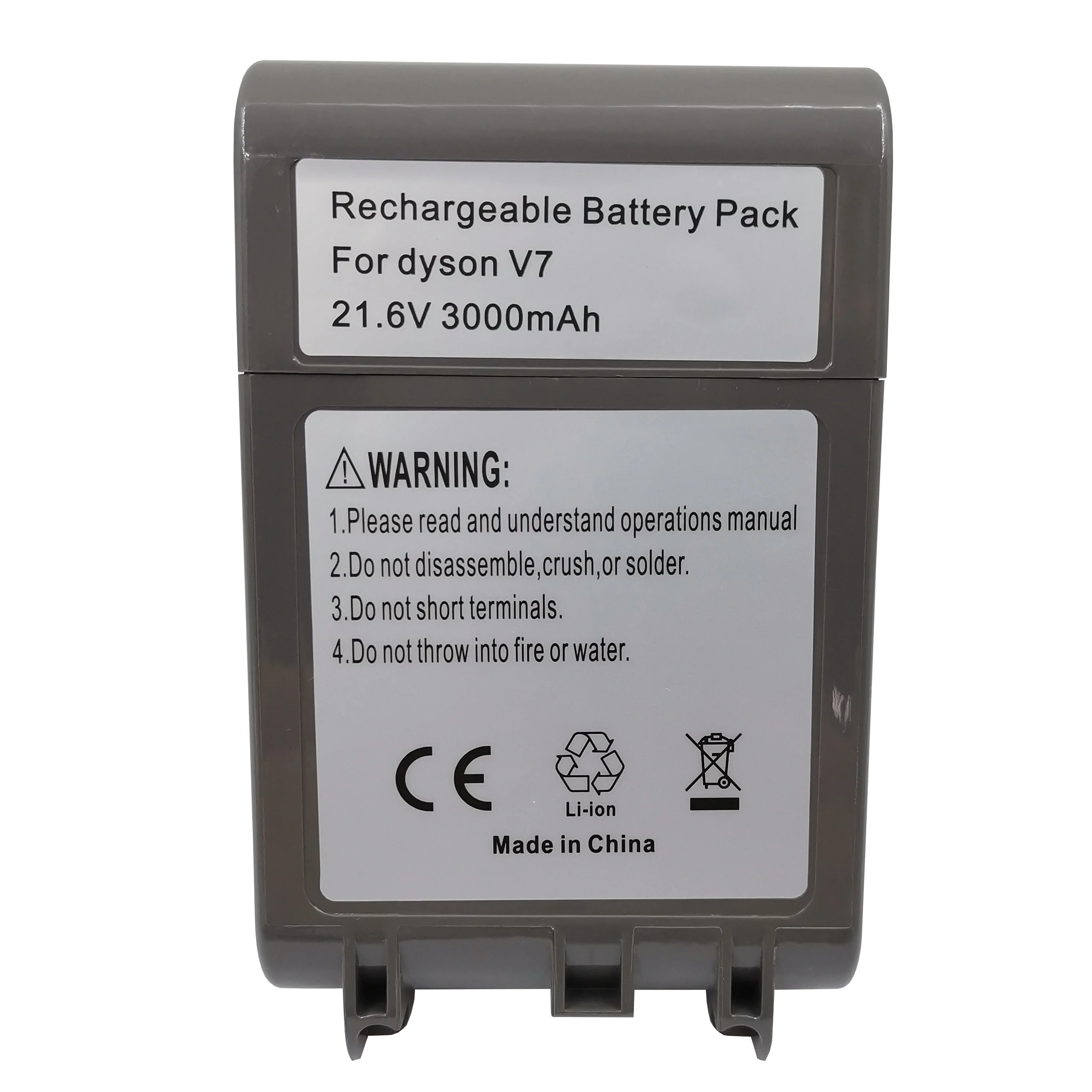 21.6V 3000Mah Li-Ion Oplaadbare Batterij Voor Dyson V7 Handheld Stofzuiger Vervangende Batterij Nieuwe Groothandel Beschikbaar