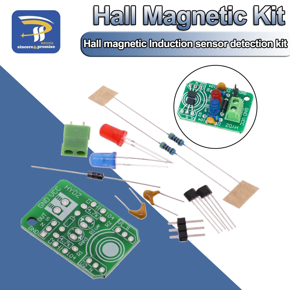 แม่เหล็ก Hall Induction Sensor Detection Pole Resolver North และ South การตรวจจับโมดูล DIY Kit การเรียนรู้สำหรับ Arduino