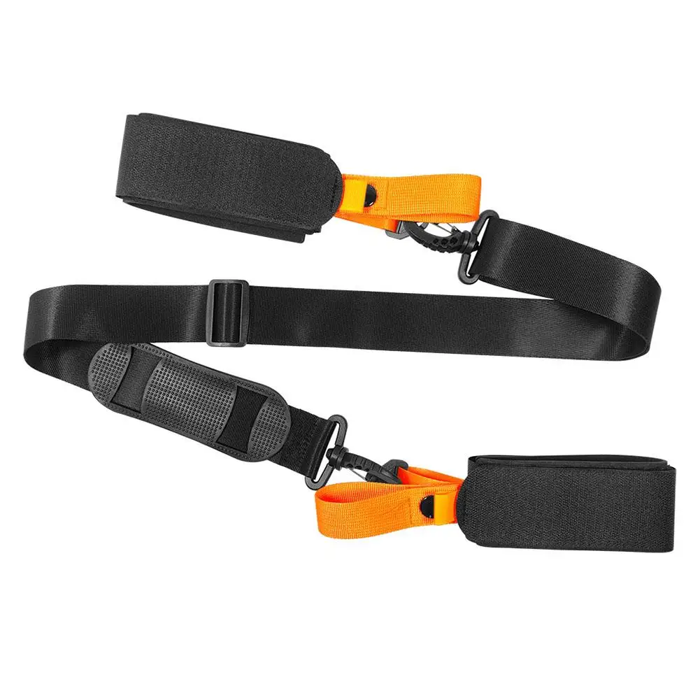 1pc Adjustable Ski Pole Carry Strap Hand-held Double Board Skis Fixed Straps Anti-fog Reinforced Shoulder Strap Skiing Supplies