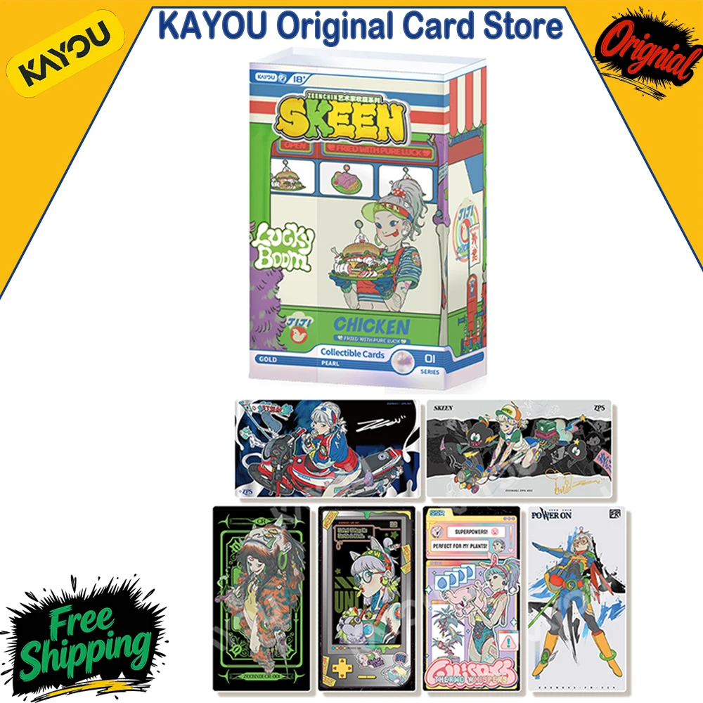 authentique-kayou-skeen-zeenchin-luckyboom-artist-premium-collection-series-boite-d'origine-d'usine-pack-booster-Edition-limitee-cadeau-exquis