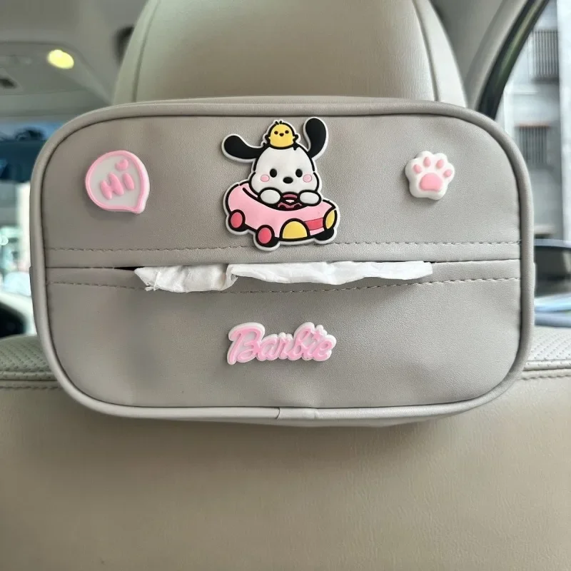 Doraemon internet celebrity car tissue box, rear row cartoon creative cute car hanging women's armrest box, cardboard box