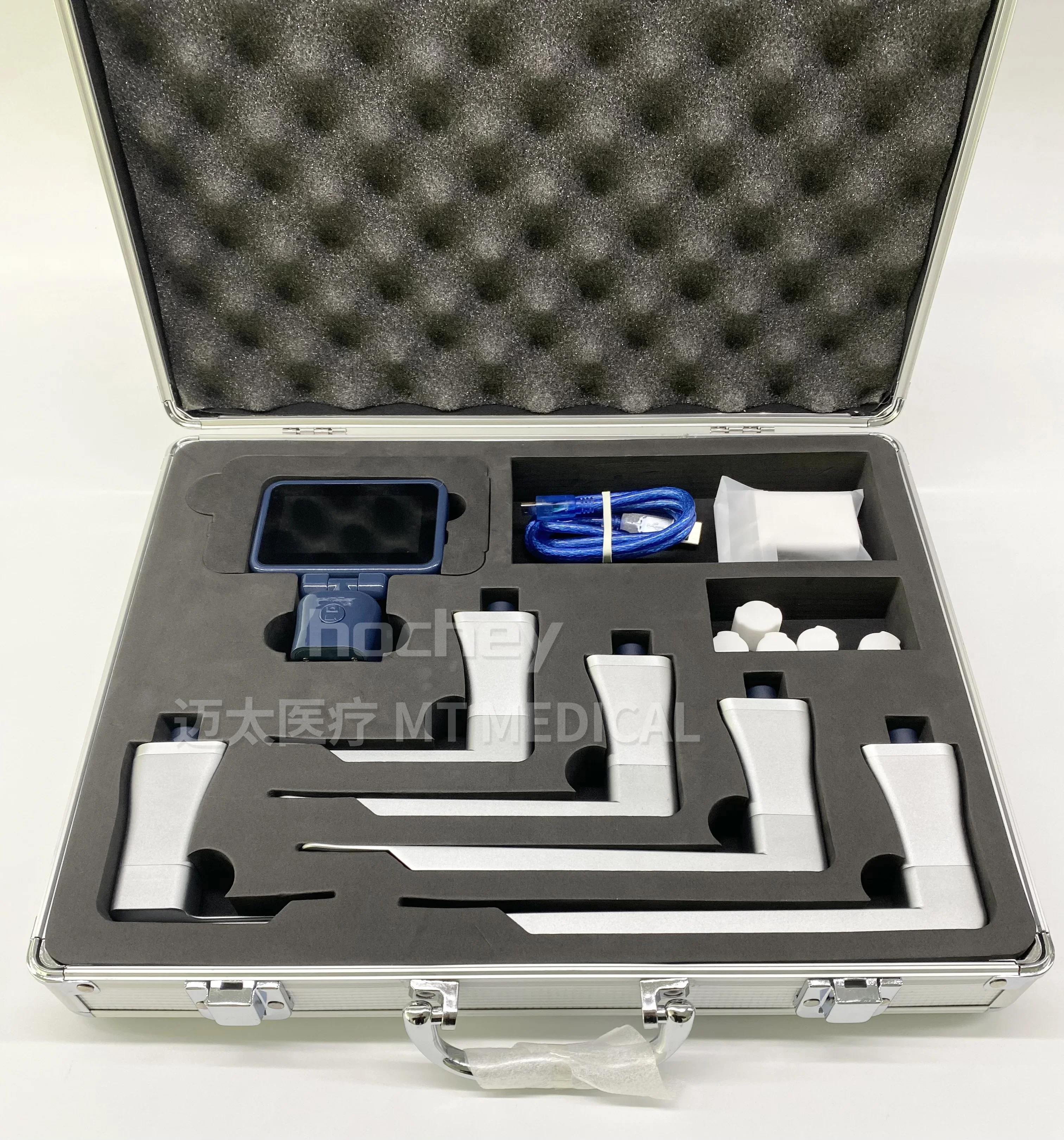 

2025.4 MT MEDICAL Supplies Metal Handheld Laryngoscope Portable Video Laryngoscope With Reusable Blades