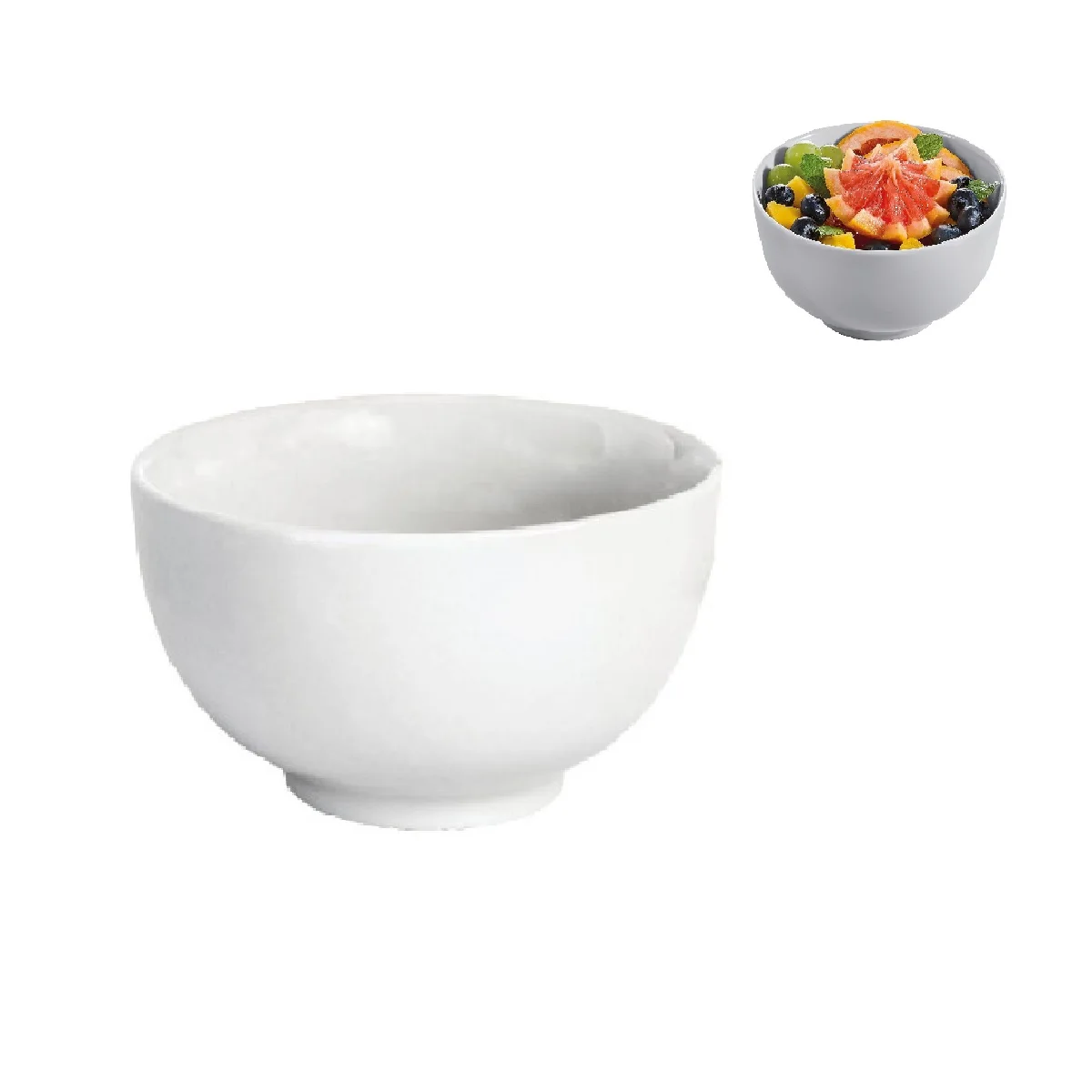 Bowl Round White Witch Bowl in Melamine 150ml