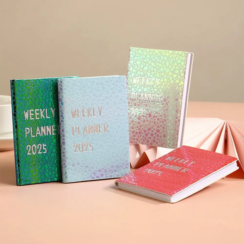 

Laser 2025 A7 English Notebook Efficiency Plan English Leather Pocket Calendar To Do List Time Organizer