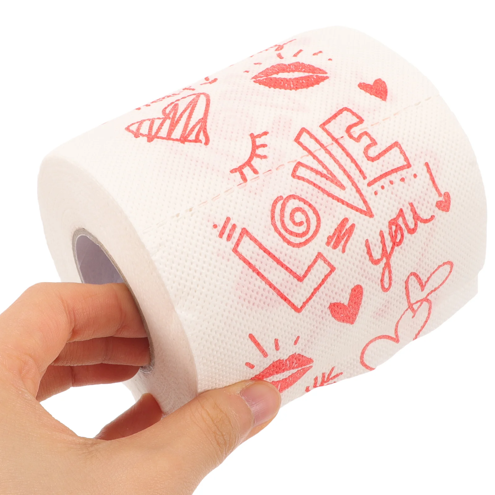 Bath Tissues Toilet Paper Funny Valentines Day Printed Brown Towels for Dispenser Romantic Wedding