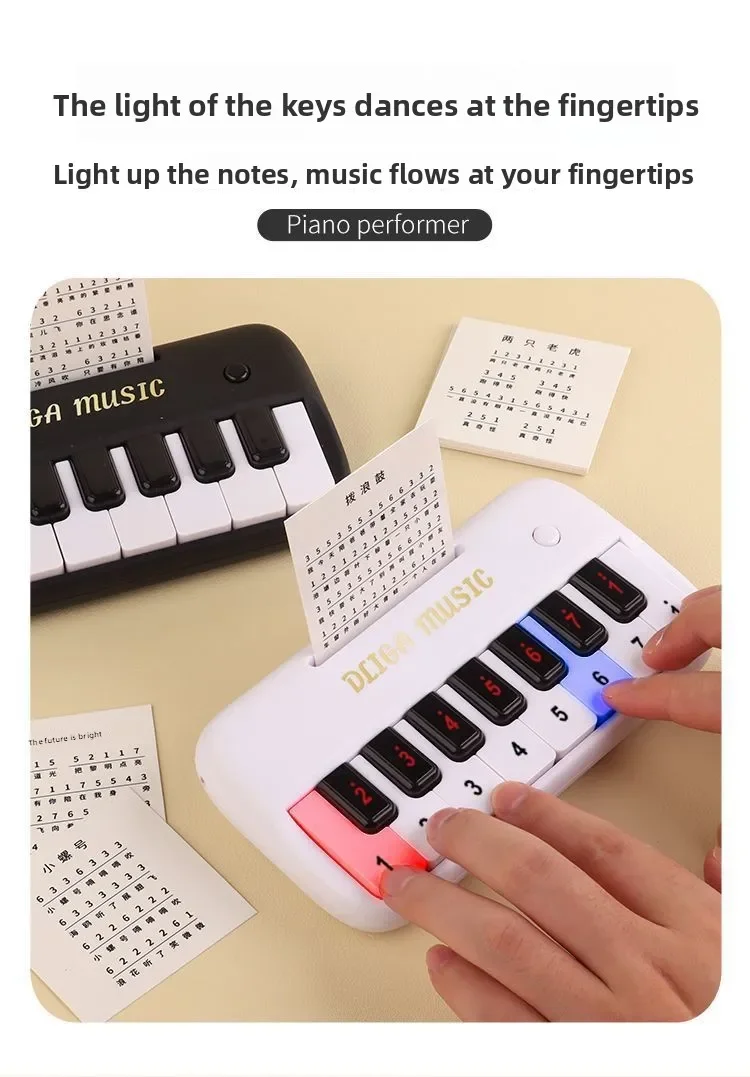 Tragbare 15-tasten Digitale Tastatur Kinder Mini Elektronisches Klavier Kinder Musikinstrument Lernspielzeug für Kinder Geschenk – Detail 4