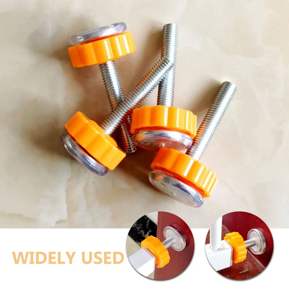 

6pcs Stair Guardrail Bolts Steel Core Threaded Rods Screw Replacement Baby Gate Fence Mount Child Safety Durability Smooth Head
