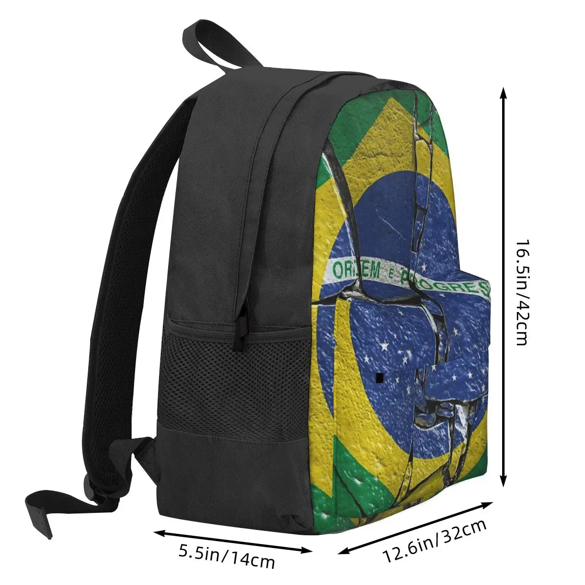 Brazil National Flag Backpack Hot Sale Daypack Large Capacity Kids BookBag School Bag Shoulder Bags for Men Women