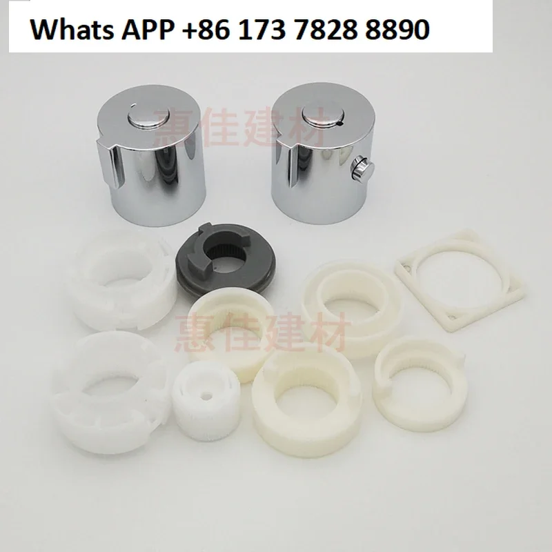 Thermostatic valve core shower head, thermostatic handwheel positioning sleeve, universal accessories