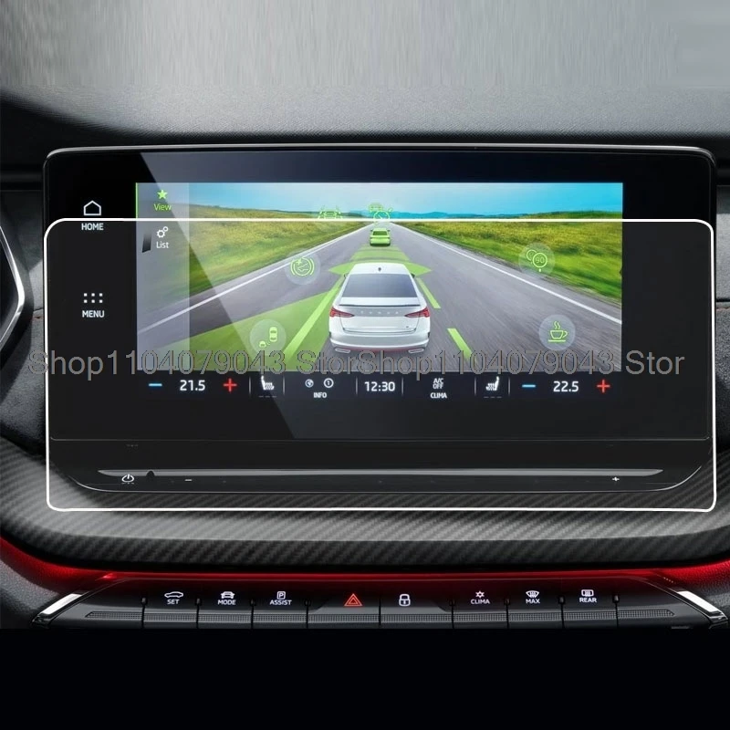 Tempered Glass protector film For Skoda Octavia 4 Infotainment Columbus 2020 10 inch Car Radio Navigation Displayscreen