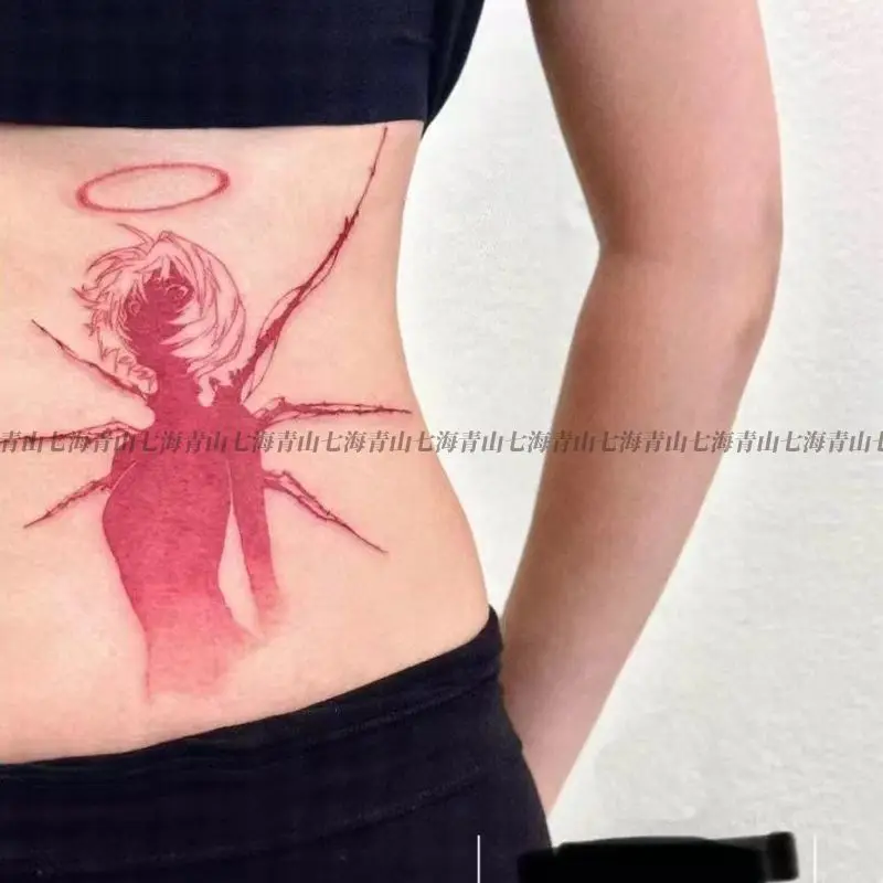 Neon Genesis Evangelion Tattoo Stickers Cool Color Body Art Stickers Washable Cosplay Decor Accessory Arm Waist Anime Fan Gift - view 2