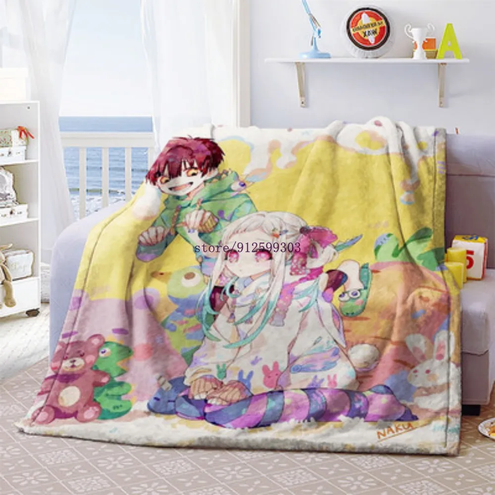 Juvenile Hanako Jun Cartoon Anime Soft Flannel Nap Winter Throw Blanket Warm Quilt Blanket 150x200cm Child Kids Gift