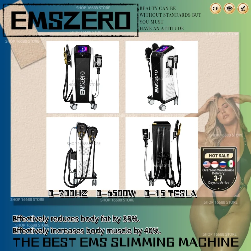 

Portable EMS Slim Hi-emt RF Weight Lose Electromagnetic Body Slimming Build Muscle Stimulate Fat Removal Emszero Machine