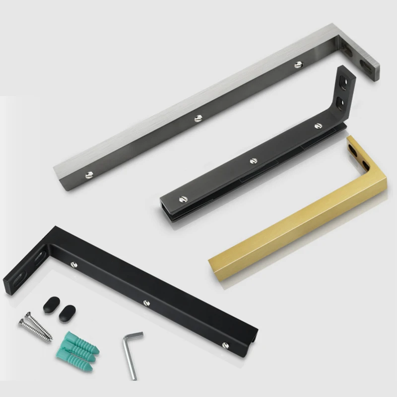 

1PCS Non Perforated Glass Rod Bathroom Door Shower Room Partition Anti Shake Anti Swing Stainless Steel Corner Code Support Rod