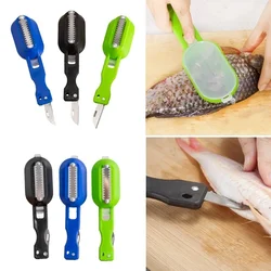 Fish Skin Brush Fast Remove Fish Scale Scraper Planer Tool Fish Scaler Fishing Knife Cleaning Tools Kitchen Cooking Accessorie