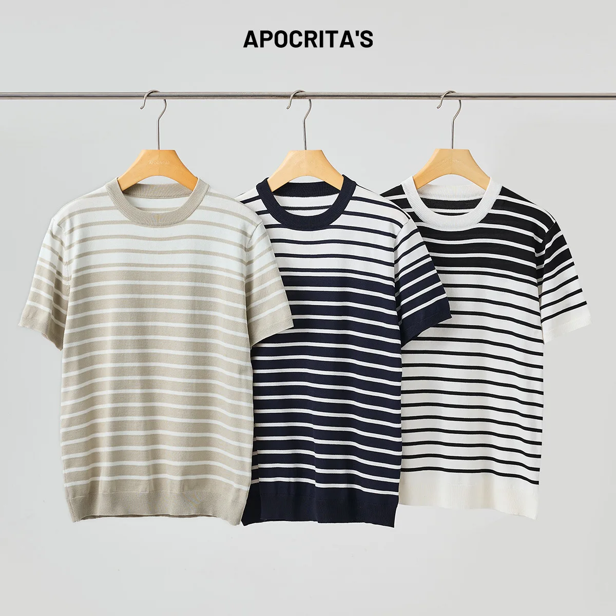 

Мужская трикотажная футболка с коротким рукавом, приталенного кроя, с круглым вырезом, летняя, модная, брендовая, в стиле колор-блок, повседневная, для ношения под одеждой, с эластичным низом