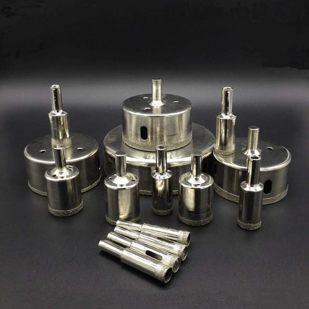 16pcs Diamond Coated Drill Bit 6-50mm for Tile Marble Glass Ceramic Hole Saw Drill Diamond Core Bit