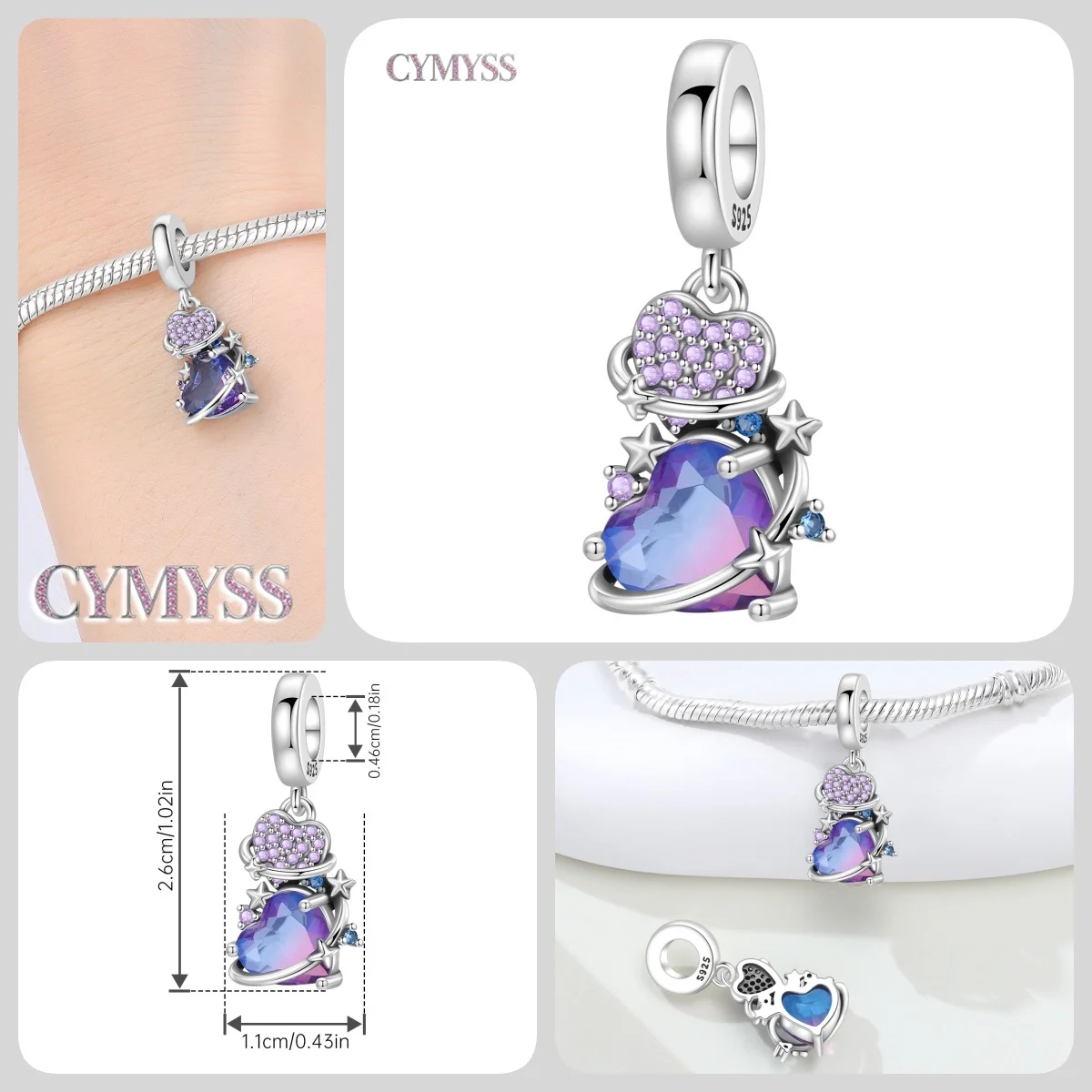 925 Sterling Silber Mutter-und-Kind-Umarmung Anhänger Charms DIY Perlen Zubehör Passend für Armband Halskette Modeschmuck Geschenke – Detail 38