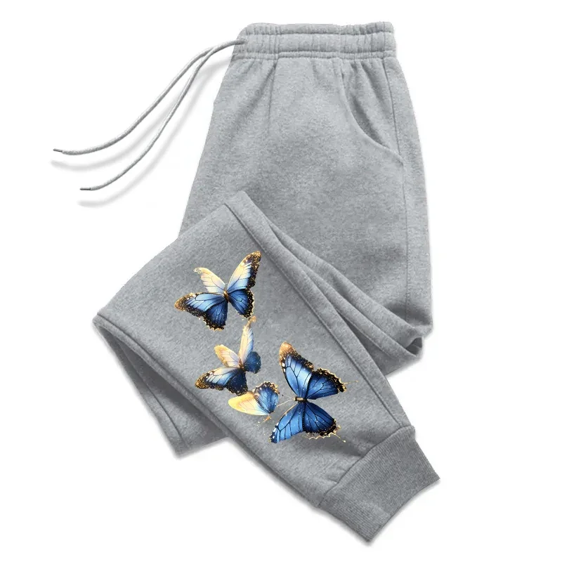 

Butterfly print daily casual pants, jogging sports pants, multifunctional outdoor sportswear, 2025 hot selling clothing