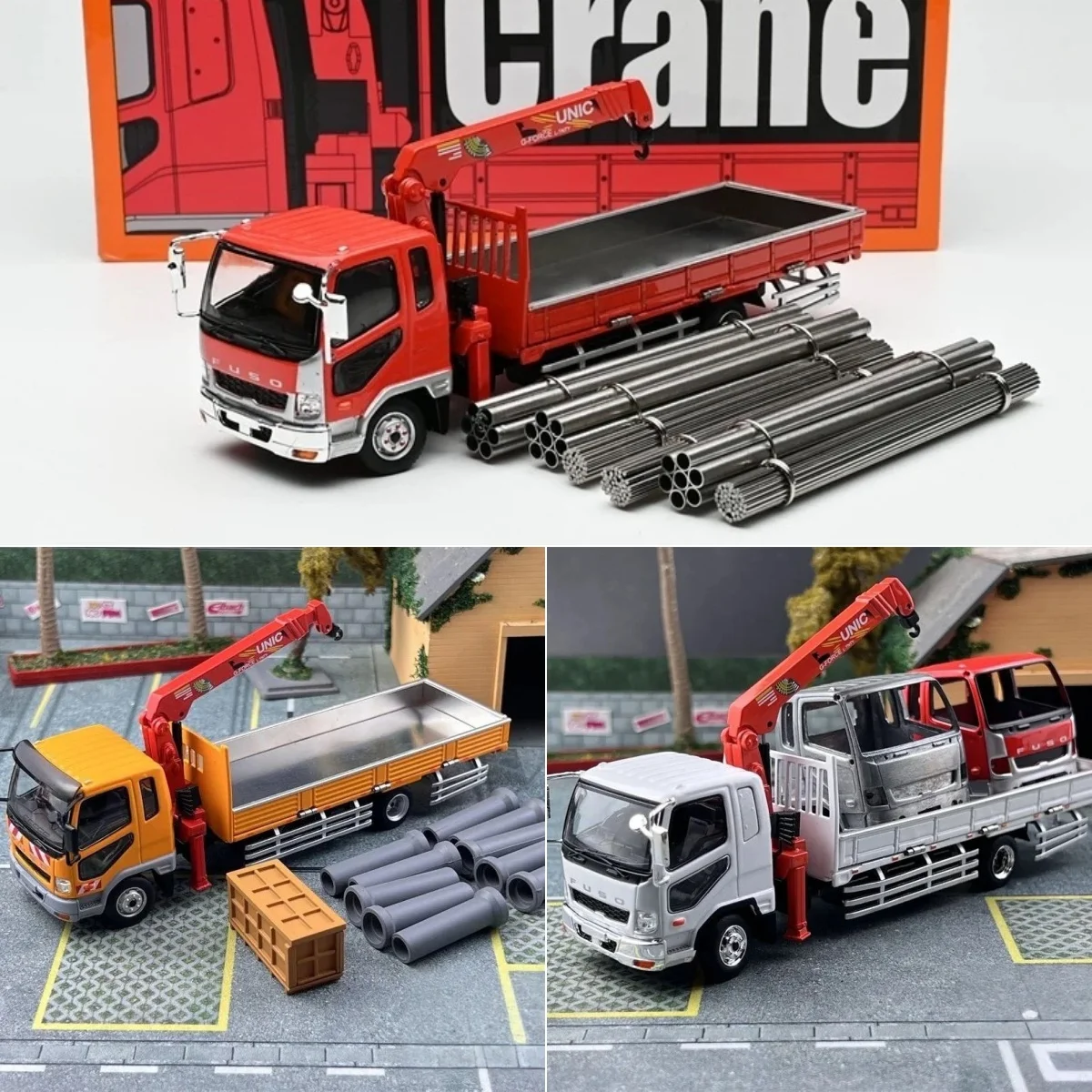 

GCD 1:64 Fuso boom Truck alloy model with accessories * In stock