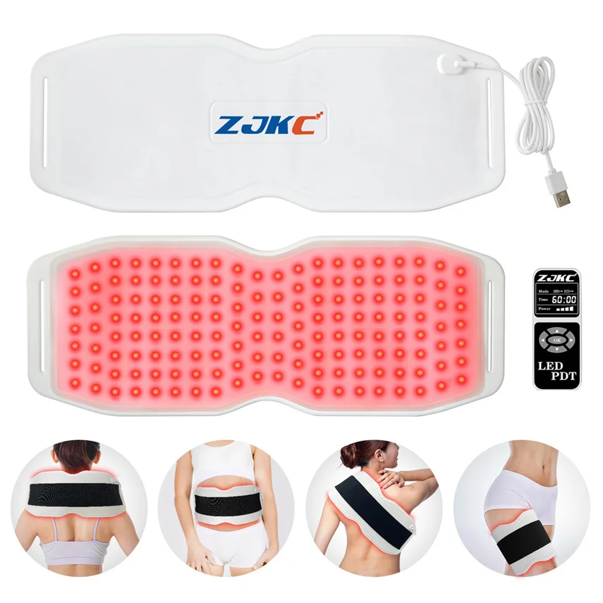 

Professional 24W Red Light Therapy for Back Pain Frozen Shoulder Physical Therapy Heating Pad Belt Device for Home Use