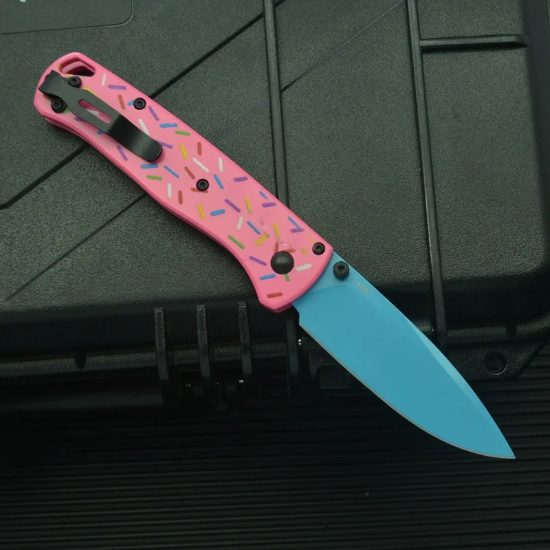 

8021 Donut Outdoor Camping Folding Pocket Knife S30V Aluminium Alloy Handle Hiking Tactical Fruit Kitchen Multi Tools Knives