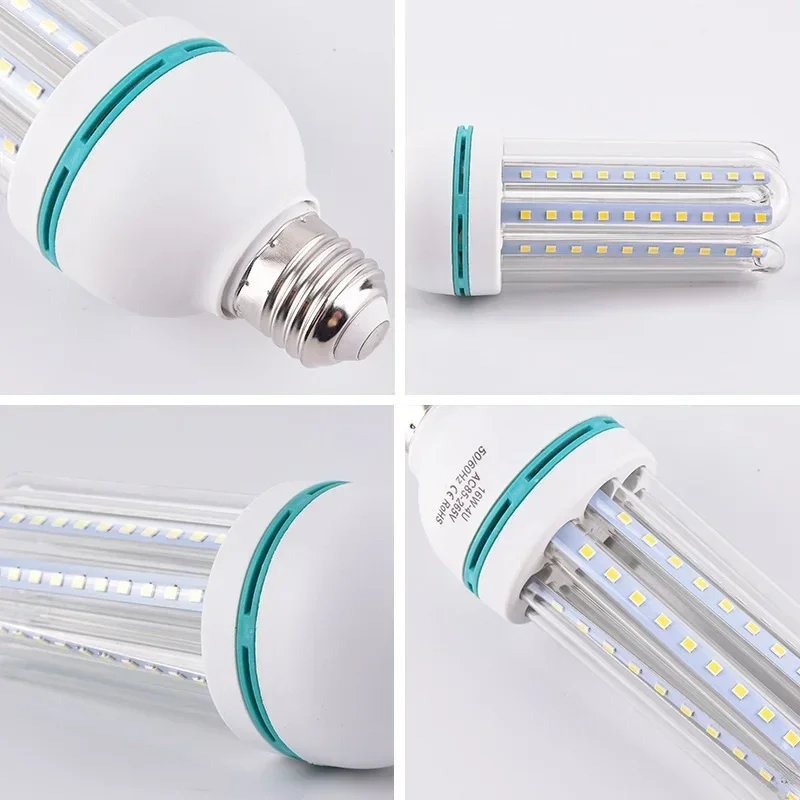 E27 Screw LED Corn Bulb 12W 16W 20W AC85-265V Warm White Cool White Lamp for Chandelier Candle Table Reading Lamp Down Light