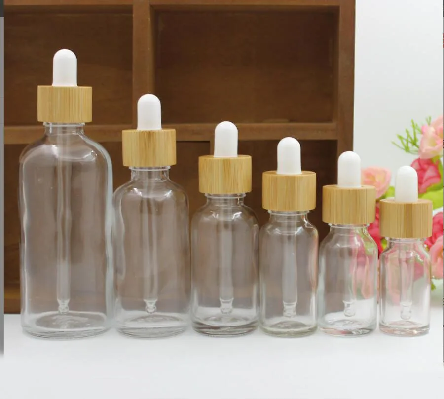 5ml10ml15ml20ml30ml50ml100ml clear glass bottle dropper lid essential oil sample toner moisture lotion emulsion cosmetic packing