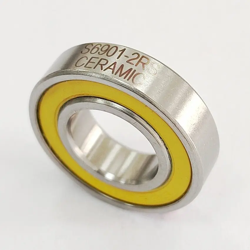 Hub Bearings | Stainless Steel Ceramic Beads | S6901-2RS-CERAMIC (12x24x6mm)