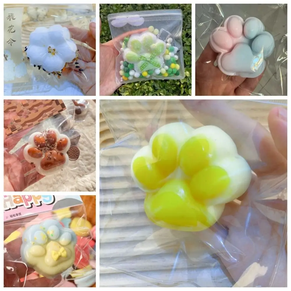 

Cat Paw Cat Paw Slow Rebound Toy Simulation Food Mini Squeeze Bread Toy Funny Soft Hawaiian Bread Slow Rebound Toy Children