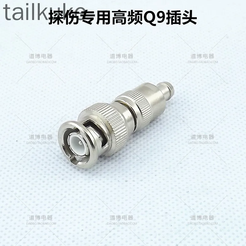 

5pcs Ultrasonic Probe Wire Q9 BNC Plug Special High-frequency Joint Socket for Flaw Detection, Connected to the Flaw Detector