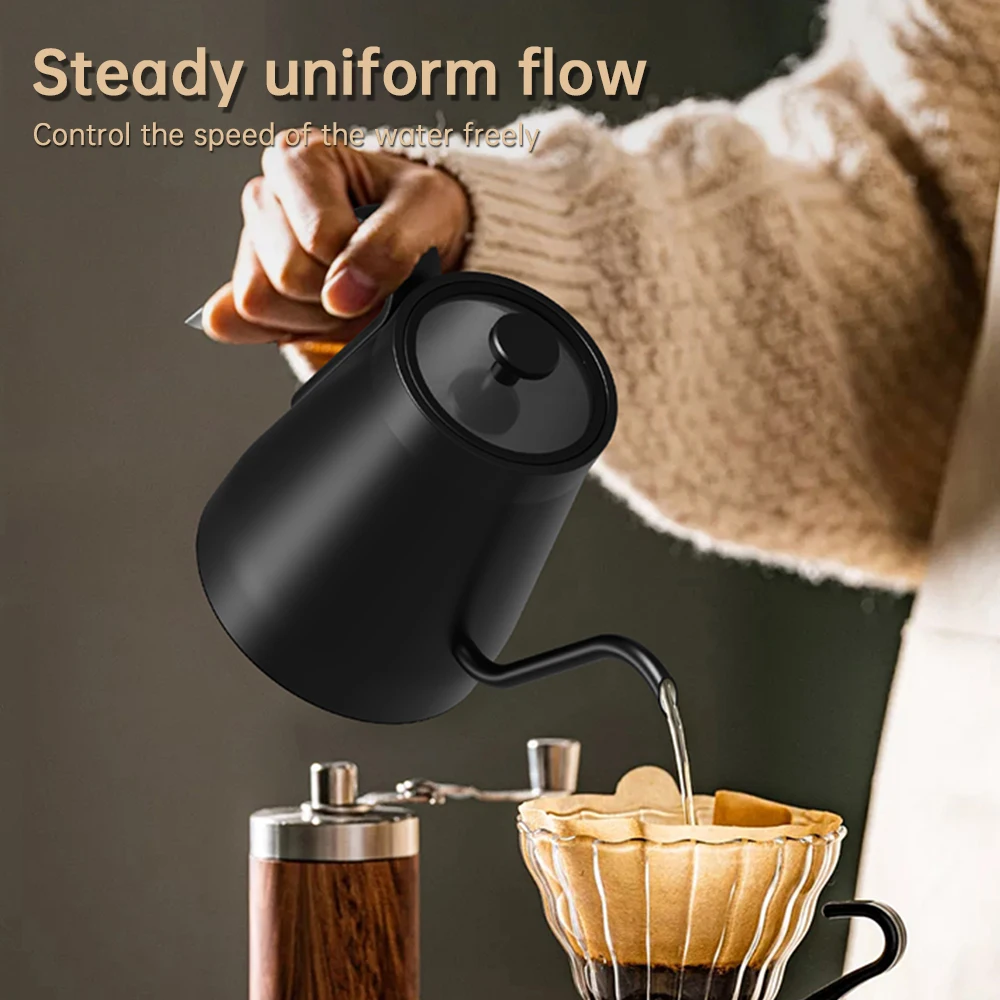 304 Stainless Steel Electric Kettle, 0.8L Capacity, One Click 92℃ Temperature Control, Ideal for Brewing, UK PLUG