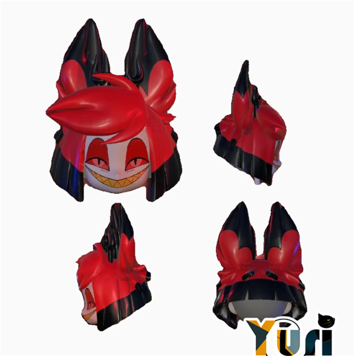 American Animation Hazbin Hotel Alastor For OB11 OB22 OB24 BJD Hair Wig Game Cosplay Gift Cute Pre sale