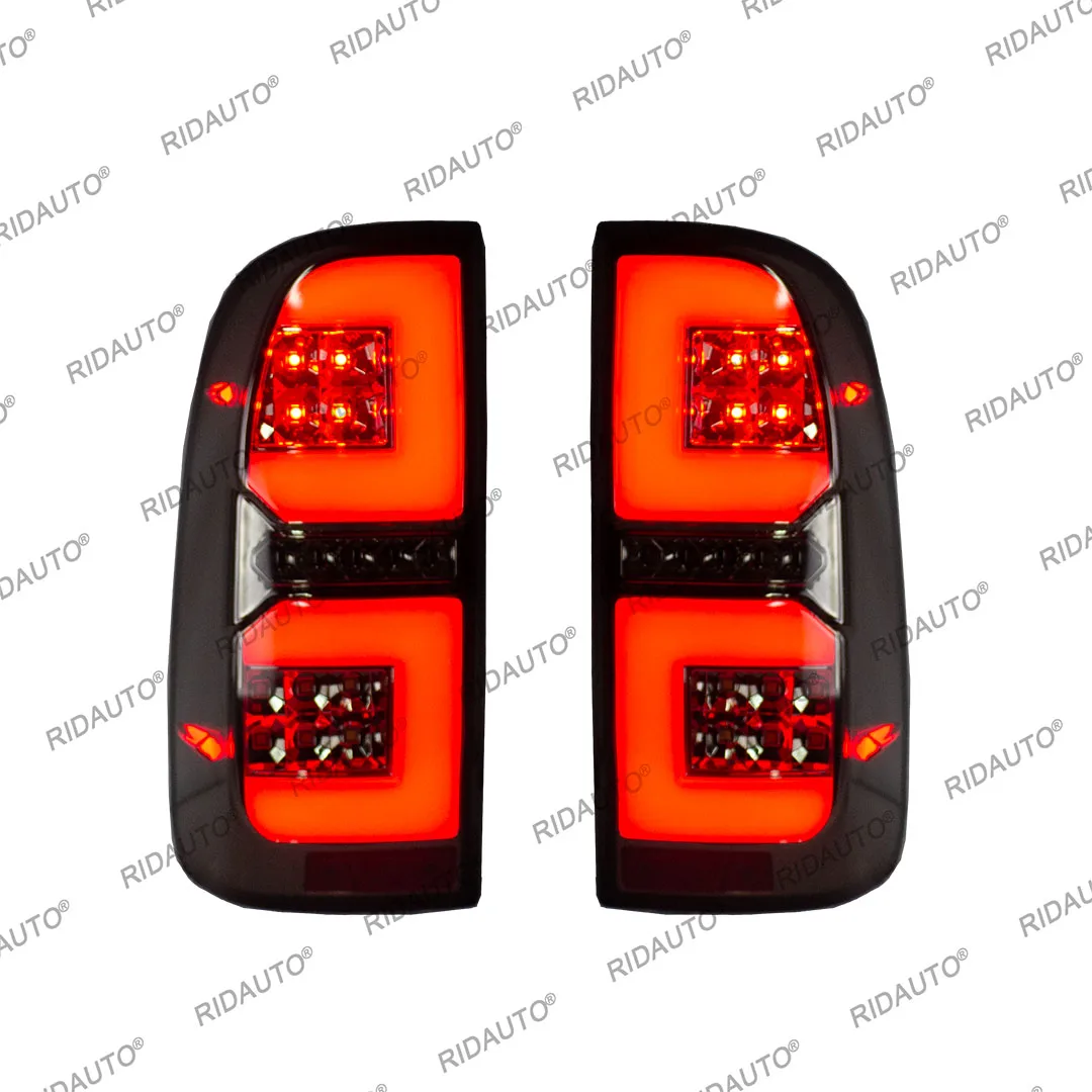 A Pair Pickup Truck Rear Lights For Toyota Hilux 2005-2014 Modification Taillamp Original Replacement Back Stop Brake Taillights