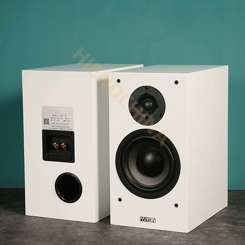 PY-01 2.0 Altavoces pasivos de estantería Sistema de audio doméstico de madera de grado audiófilo de alta fidelidad de 6,5 pulgadas