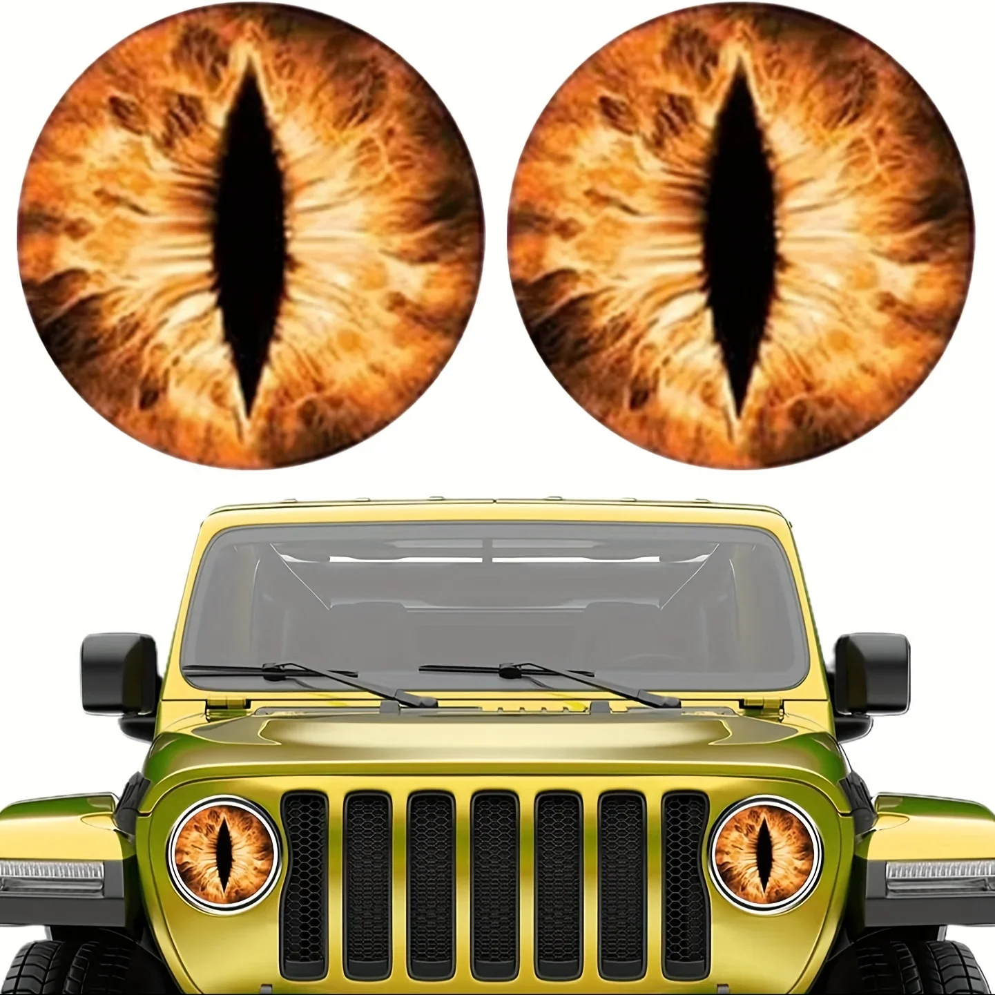 

Наклейки на автомобильные фары, многоразовые, с рисунком животных