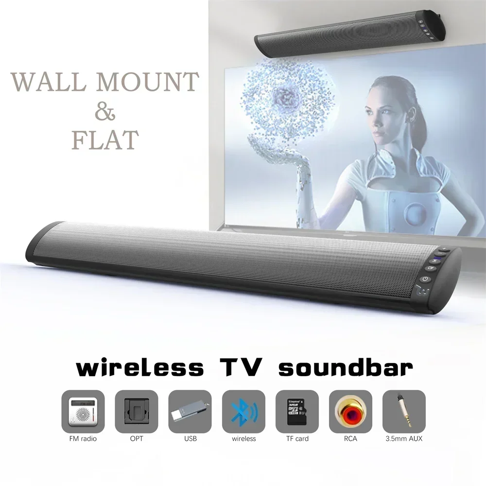 

Soundbar with Subwoofer Home Theater Wireless Bluetooth Speaker TV Computer Desktop Speaker 3D Surround Sound HI-FI Sound Column