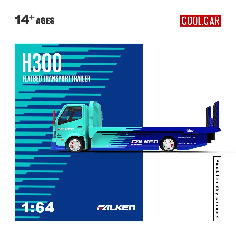 1:64 Falken H300 Alloy Truck Model Collectible Car