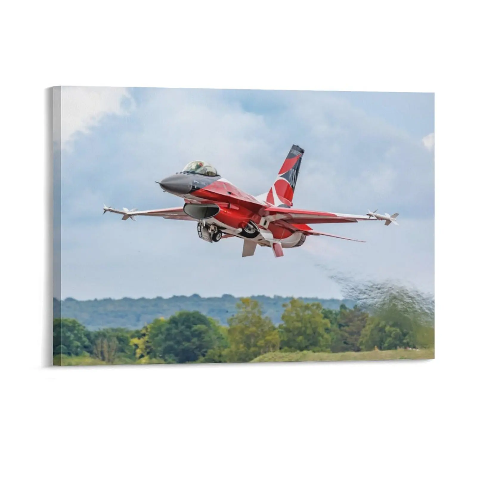 F16 Fighting Falcon Canvas Painting Mural Classic Wall Decor Custom Cinema Framed Wall Paintings
