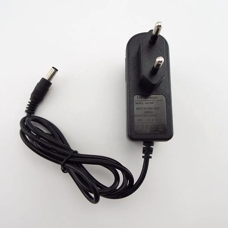 4.2V 2a Dc Adapter Voeding Oplader 5.5Mm * 2.5Mm 110-220V Voor 18650 Lithium Batterij Strip Led Tv Box Eu Us Plug